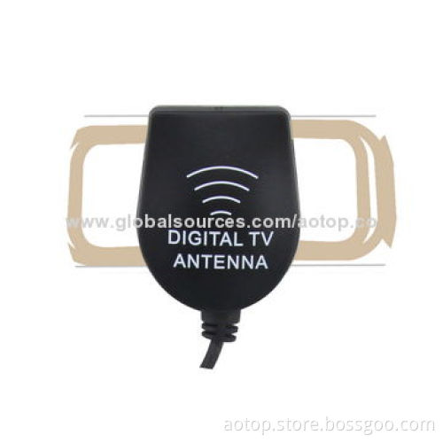 Newest Car Digital Active TV Antenna with VHF/UHF, Brass Connector for Car Digital TV Box